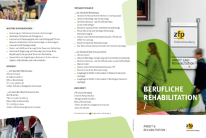 Berufliche Rehabilitation Flyer