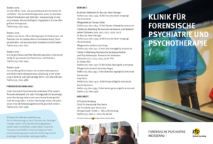 Folder Forensische Psychiatrie Weissenau Folder
