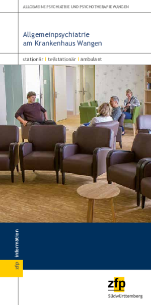 Abteilung Allgemeinpsychiatrie Wangen Flyer