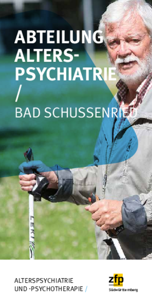Abteilung Alterspsychiatrie Bad Schussenried Flyer