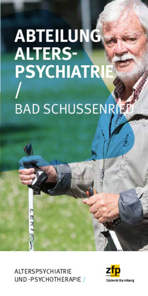 Abteilung Alterspsychiatrie Bad Schussenried Folder