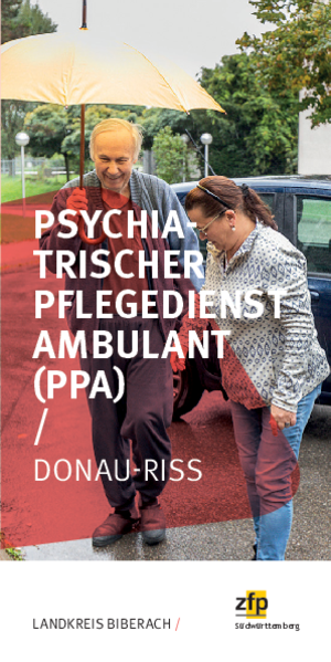 Folder Psychiatrischer Pflegedienst Ambulant Donau-Riss