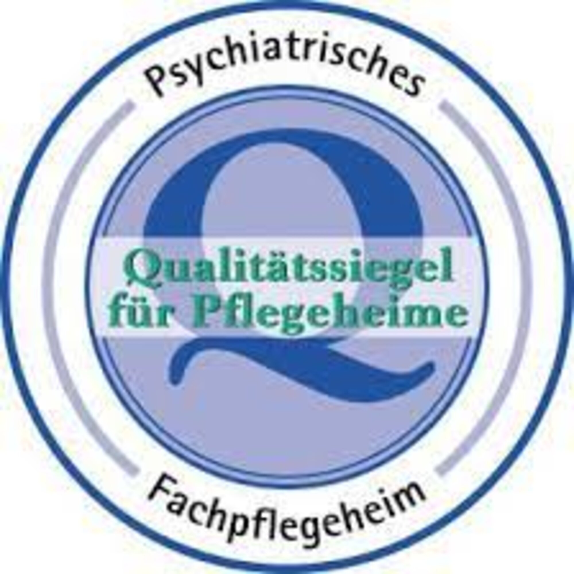 Logo des Qualitätssiegels für Pflegeheime Psychiatrisches Fachpflegeheim