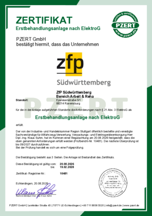 Zertifikat Rebuy Ravensburg