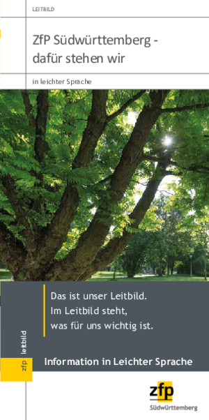 Unternehmensleitbild in Leichter Sprache Unternehmensleitbild in Leichter Sprache