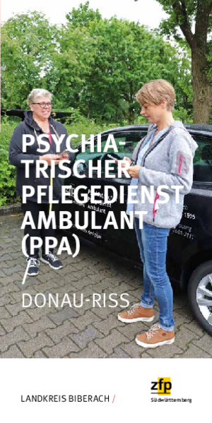 Folder Psychiatrischer Pflegedienst Ambulant Donau-Riss