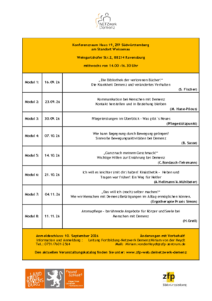 Veranstaltungen in Weissenau