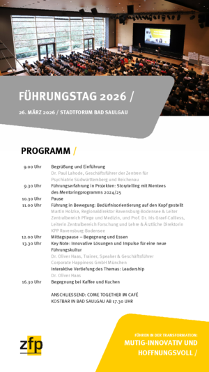 Programm Führungstag 2026