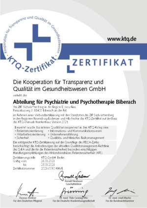 Abteilung für Psychiatrie und Psychotherapie Biberach