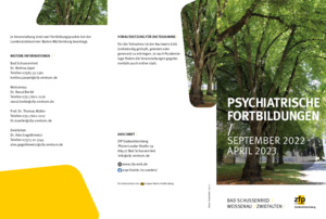 Aktuelles Programm Psychiatrische Fortbildungen