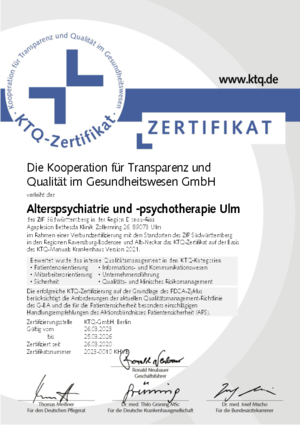 Alterspsychiatrie Ulm
