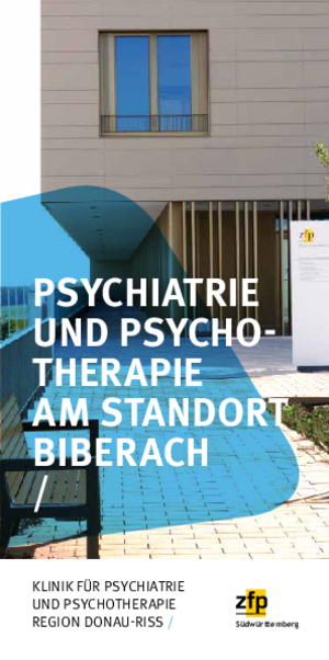 Flyer Abteilung für Psychiatrie und Psychotherapie Biberach